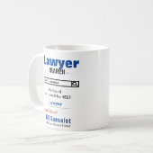 Amusant Personnalisé Meilleur Avocat Mug (Devant gauche)