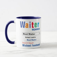 Amusant personnalisé meilleur serveur Mug
