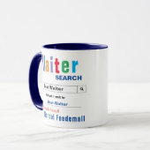 Amusant personnalisé meilleur serveur Mug (Devant gauche)