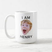 Amusant Personnalisé Visage Mug Anniversaire (Gauche)