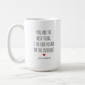 Amusant petit ami Valentine's Day Cadeau café Mug (Gauche)