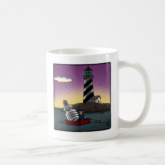 Amusant phare Humour Mug (Droite)
