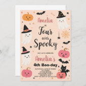 Amusant quatre Halloween Invitation d'anniversaire (Devant / Derrière)
