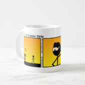 Amusant Raccoon Yeux Stickman Mug - 126 (Devant gauche)