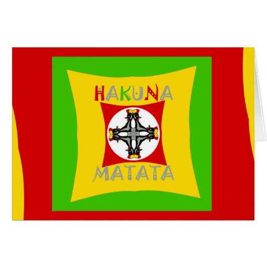 Amusant Rasta Couleur Rouge Doré Vert (Devant horizontal)