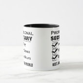 Amusant secrétaire personnalisé Mug (Centre)