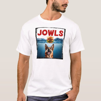 Amusant Shepherd Allemand Jowls Hamburger T-shirt