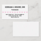 Amusant, simple Carte de visite prosthodontiste (Devant / Derrière)
