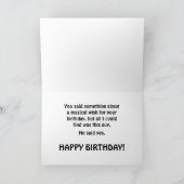 Amusant Souhait magique Bonne Carte de voeux Anniv (Intérieur)