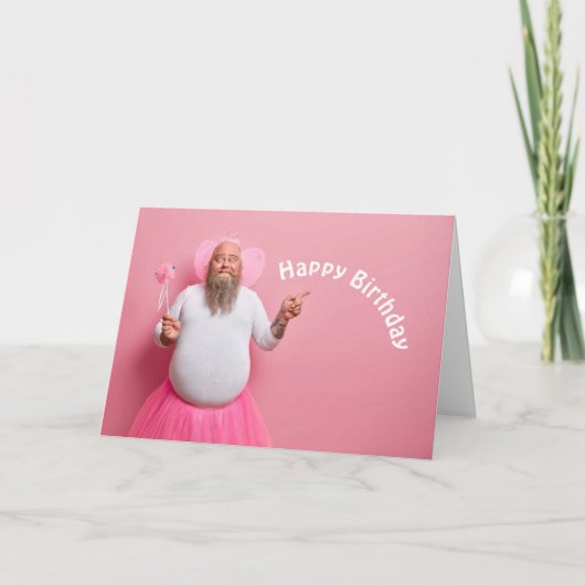 Amusant Souhait magique Bonne Carte de voeux Anniv (Devant)