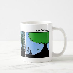 Amusant Stickman Mug à souffleur de feuille - 068