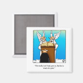 Amusant Stocking Stuffer Humour céleste Magnet (Recto/Verso)