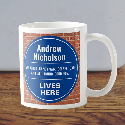 Amusant style commémoratif Plaque de café Mug