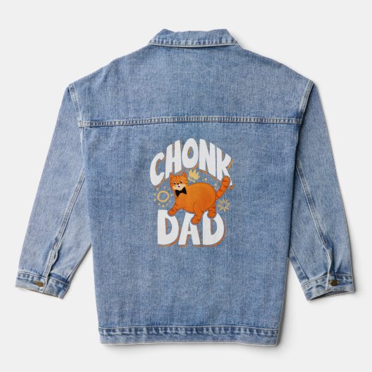 Amusant style rétro Chonk Papa Chat Meme (Verso)