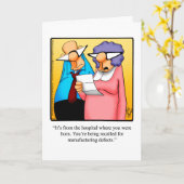 Amusant Sur La Carte D'Anniversaire Colline Pour L (Fleur jaune)