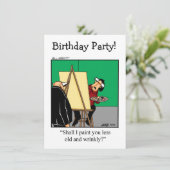 Amusant Sur La Colline Invitations Anniversaires (Debout devant)