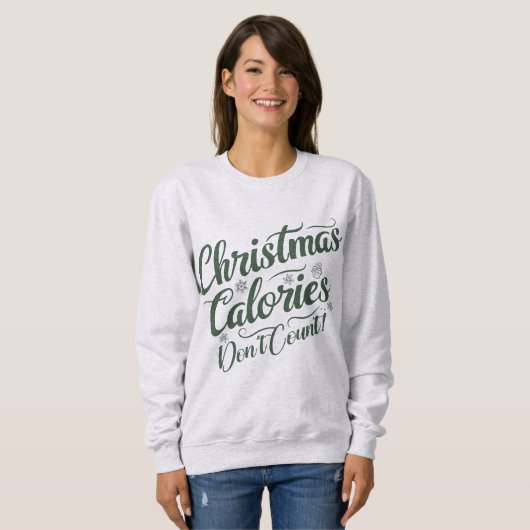 Amusant Sweatshirt de Noël pour adultes (Devant entier)