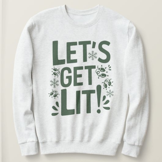 Amusant Sweatshirt de Noël pour adultes (Design devant)