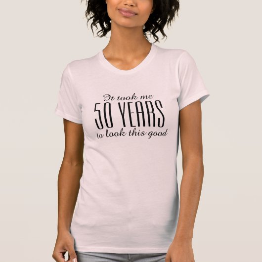 Amusant t-shirt 50e anniversaire pour femmes (Devant)