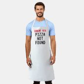 Amusant tablier BBQ Erreur 404 mème Pizza introuva (Porté)