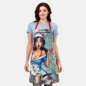 Amusant tablier - Dessin du chef chaotique avec ex (Porté)