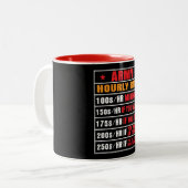 Amusant taux horaire de l'armée Mug (Devant gauche)