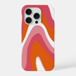 Amusant tourbillon coloré orange et rose Groovy