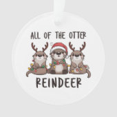 Amusant Tout L'Animal De Noël Du Rindeer Otter (devant)