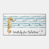 Amusant "Travailler pour Vacances", Hippocampe aqu (Recto)