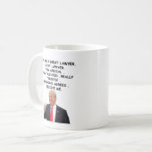 Amusant trump meilleur avocat café Mug 11 oz (Devant gauche)