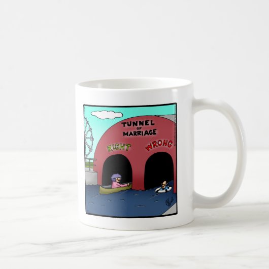 Amusant Tunnel De Mariage Mug Cadeau (Droite)