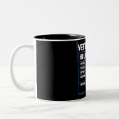 Amusant Vétérinaire Taux horaire Mug (Gauche)
