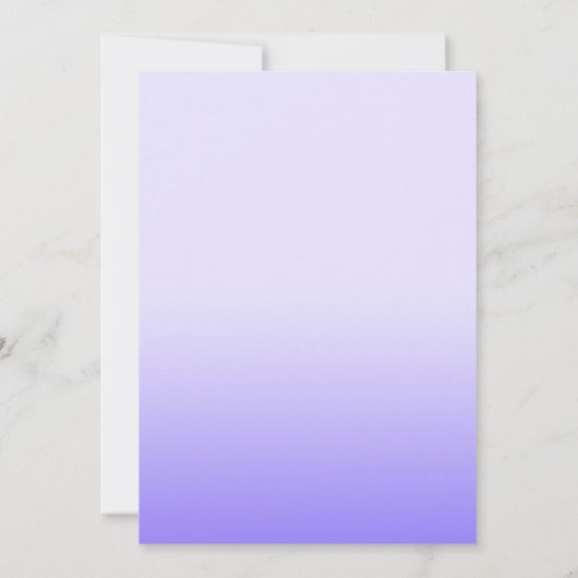 Amusant Violet Ombre BABY Blocks Douche Invitation (Dos)