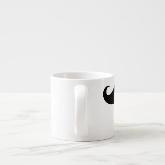 Amusant visage Mustache Mug (Dos)