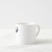Amusant visage Mustache Mug (Devant droit)