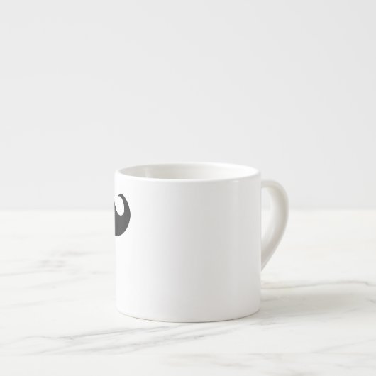 Amusant visage Mustache Mug (Devant droit)