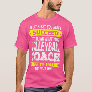Amusant Volleyball Coach Tshirt Merci cadeau Appre