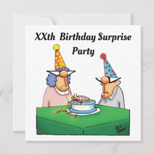 Amusant XXe anniversaire Surprise Party Invitation