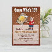 Amusante 19ème Anniversaire Invitation à la fête a (Debout devant)