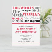 Amusante 31ème anniversaire invitations son Myth L (Debout devant)