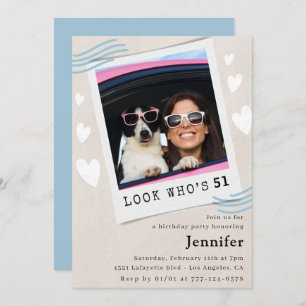 Amusante 51e anniversaire invitations Photo pour e