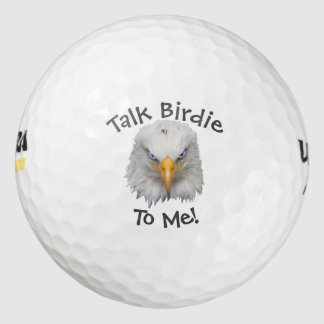 Amusante adelaar "Talk Birdie To Me" Schattige cad Golfballen