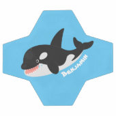 Amusante baleine orque mignonne dessin animé (Plat)