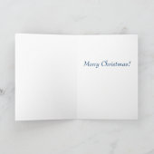 Amusante carte de Noël de l'ange de chat mignon (Intérieur)