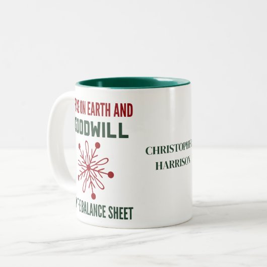 Amusante Fanance Christmas Mug (Devant gauche)