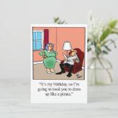 Amusante fête d'anniversaire Invitations pour elle (Debout devant)