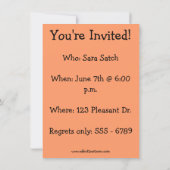 Amusante fête d'anniversaire Invitations pour elle (Dos)