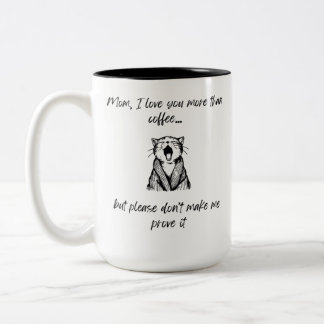 Amusante Fête des mères Chat Mug