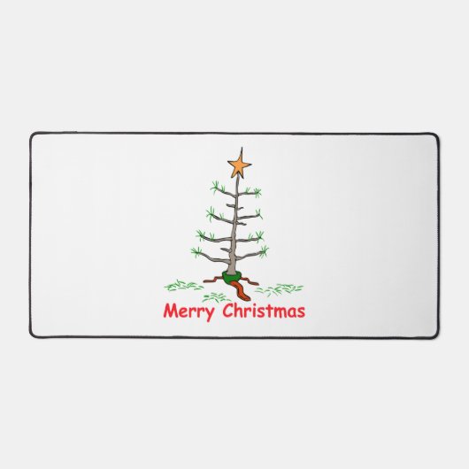 Amusante Fête Joke Sad Tree Joyeux Noël (Recto)