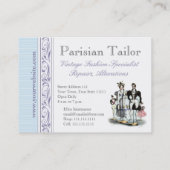 Amusante  Franse Mode Dolls Visitekaartje (Achterkant)